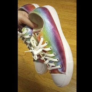 Sparkly Rainbow Converse 🌈 Size 9